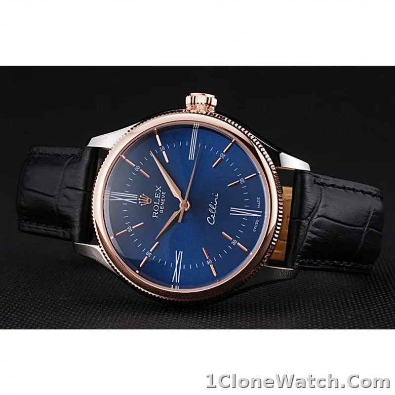 Rolex Cellini 40mm Blue Dial 622841 - detail