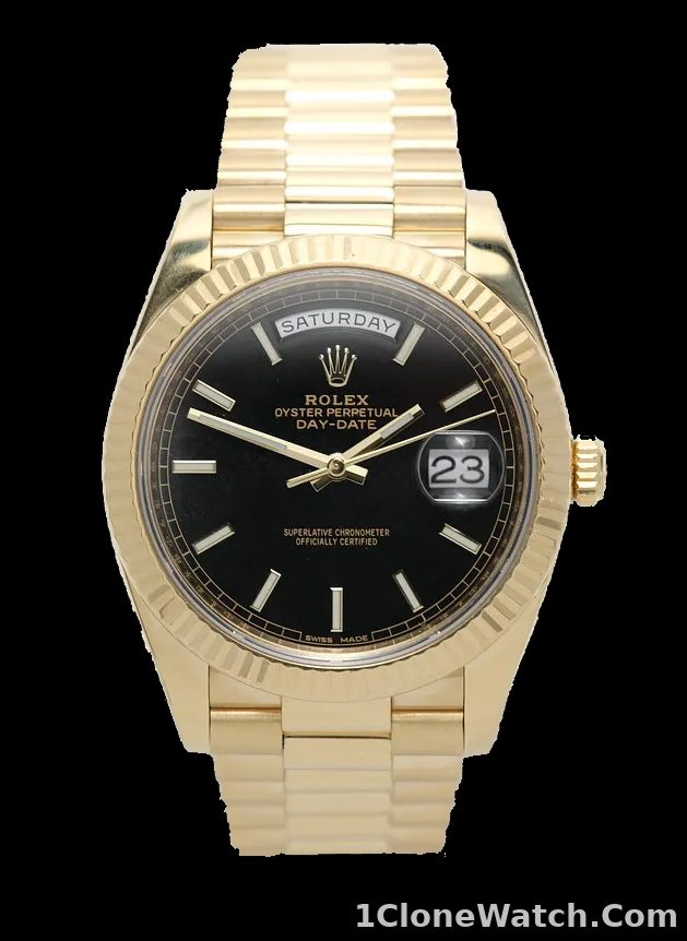 Superclone Rolex Day-Date 40 mm Black Dial 228238