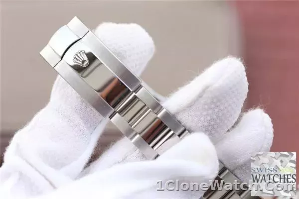 ROLEX DATEJUST BLUE DIAL STAINLESS STEEL 41MM SWISS REPLICA m126334.0015 - detail