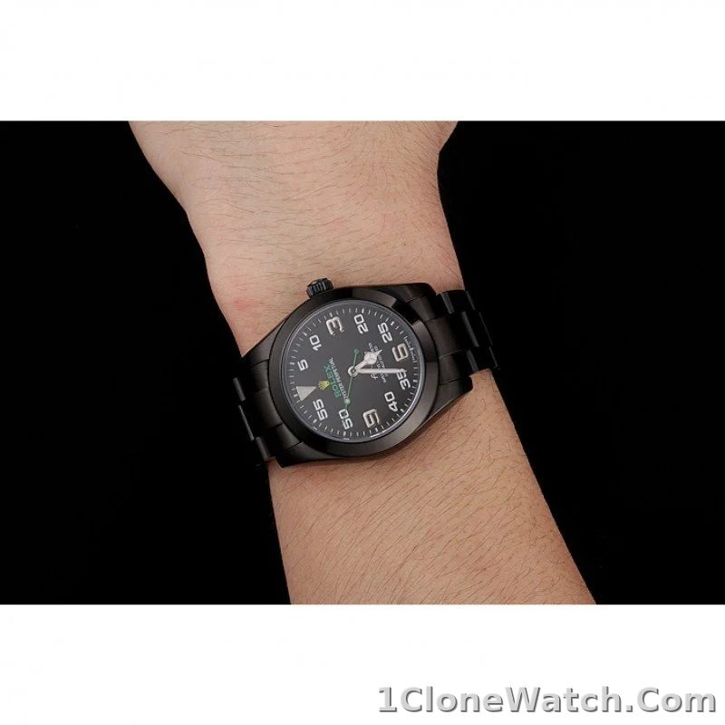Rolex Air-King 38mm Black Dial 1454019 - detail