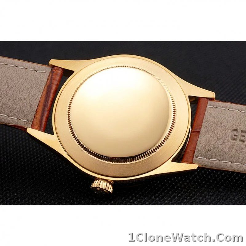 Superclone Rolex Cellini 38mm Gold Dial REP016797 - detail