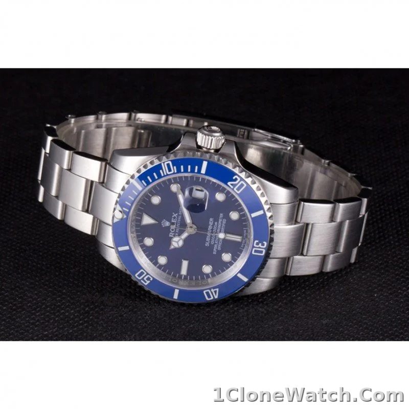 Superclone Rolex Submariner 40mm Blue Dial SRL50 - detail