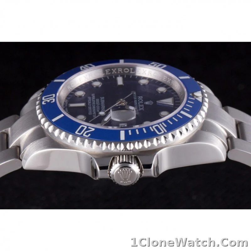 Superclone Rolex Submariner 40mm Blue Dial SRL50 - detail
