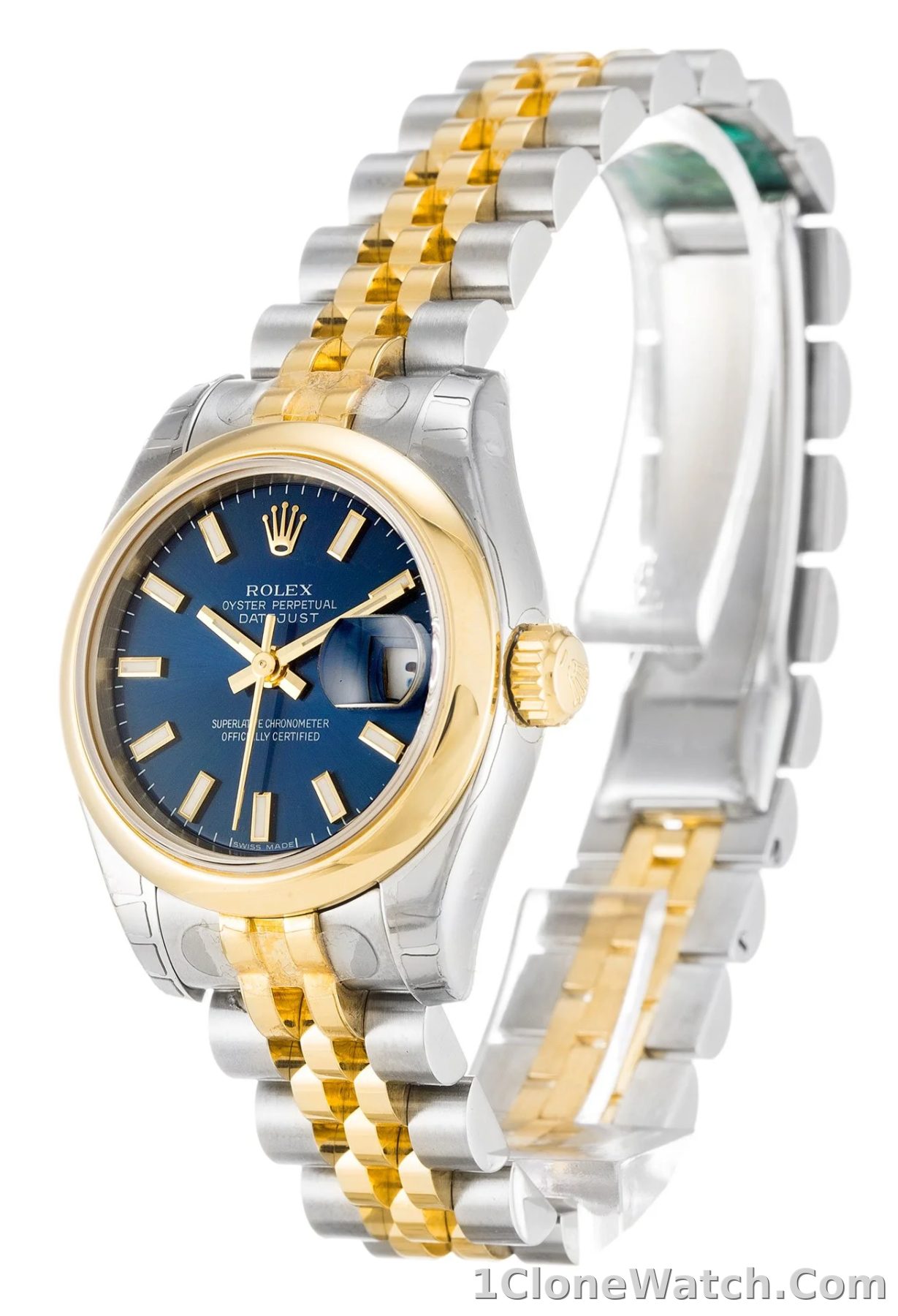 Rolex Lady-Datejust 26mm Blue Dial 179163 - detail