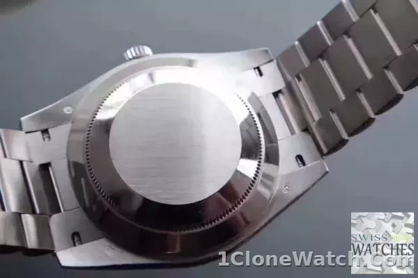 ROLEX DAY DATE BLACK DIAL SAPPHIRE CRYSTAL 41MM SWISS REPLICA 118239.1 - detail