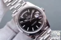 ROLEX DAY DATE BLACK DIAL SAPPHIRE CRYSTAL 41MM SWISS REPLICA 118239.1 - view 4