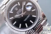 ROLEX DAY DATE BLACK DIAL SAPPHIRE CRYSTAL 41MM SWISS REPLICA 118239.1 - view 5