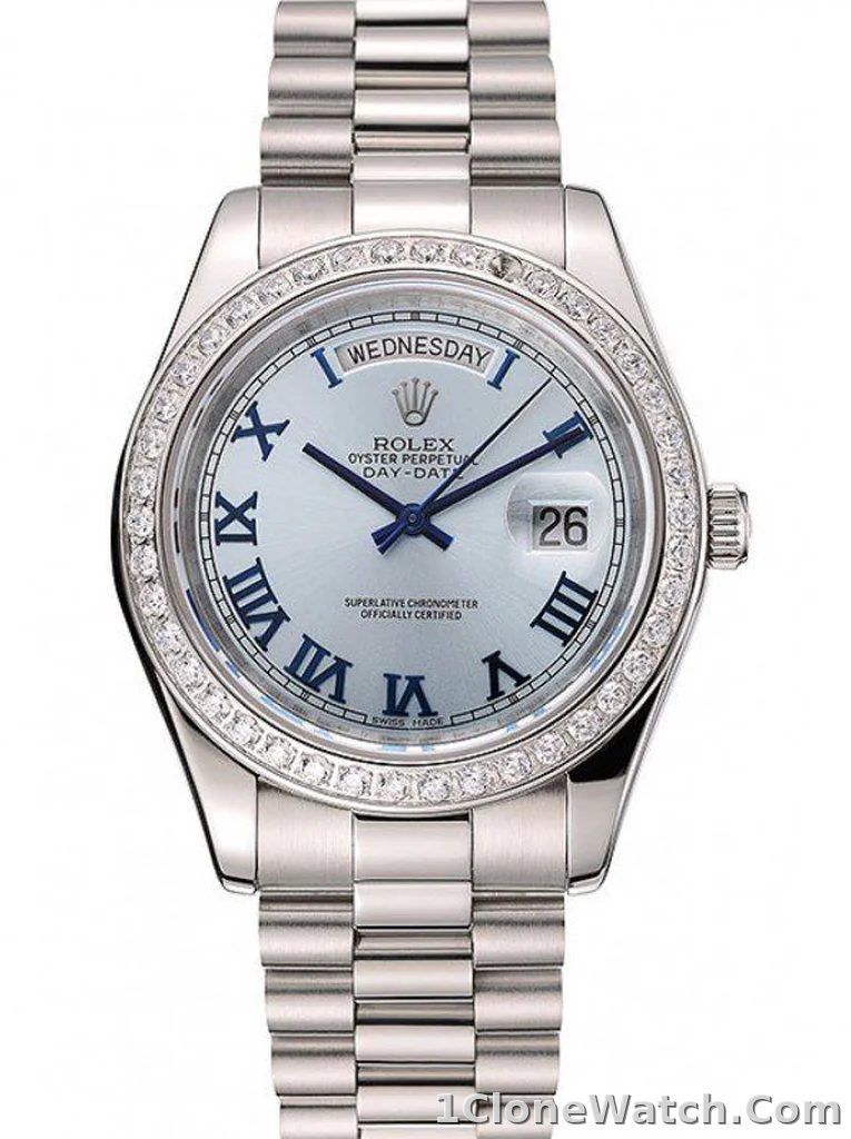 Superclone Rolex Day-Date 40mm Blue Dial 1453962