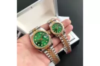 Couple Watches Rolex Datejust 36/28mm RG/SS Jub Green/Dial - view 1