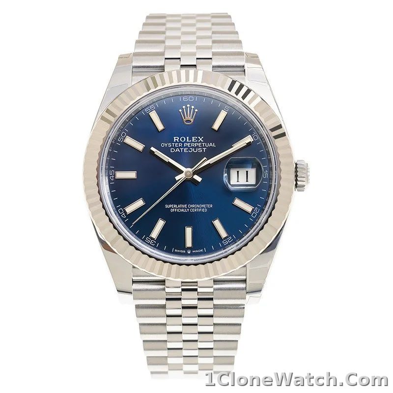 Rolex Datejust 41mm Blue Dial 126334 Jubilee