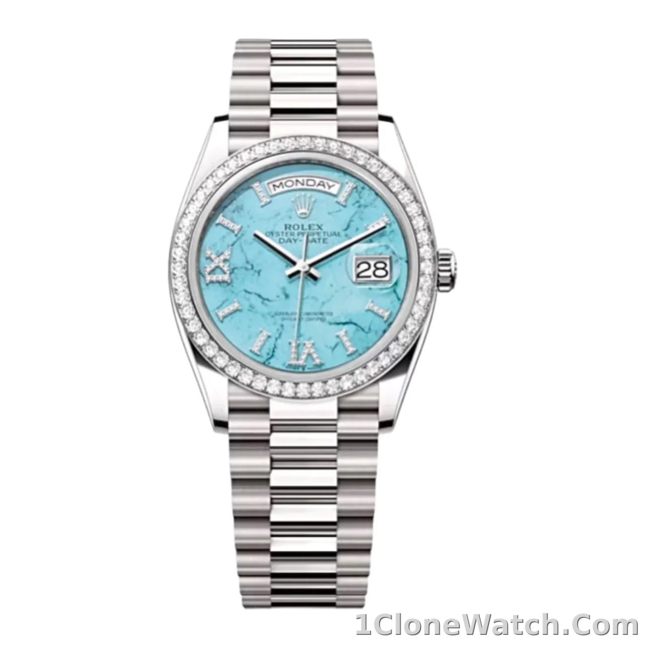 Rolex Day-Date 36 mm Turquoise Dial 128349RBR