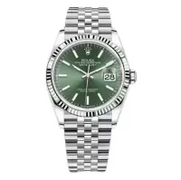 Rolex Datejust 36 Green Index Oystersteel White Gold Jubilee 106234 - view 1