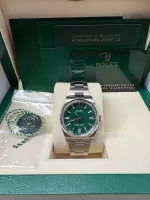 Rolex Datejust 36 Green Index Oystersteel White Gold Jubilee 106234 - view 3