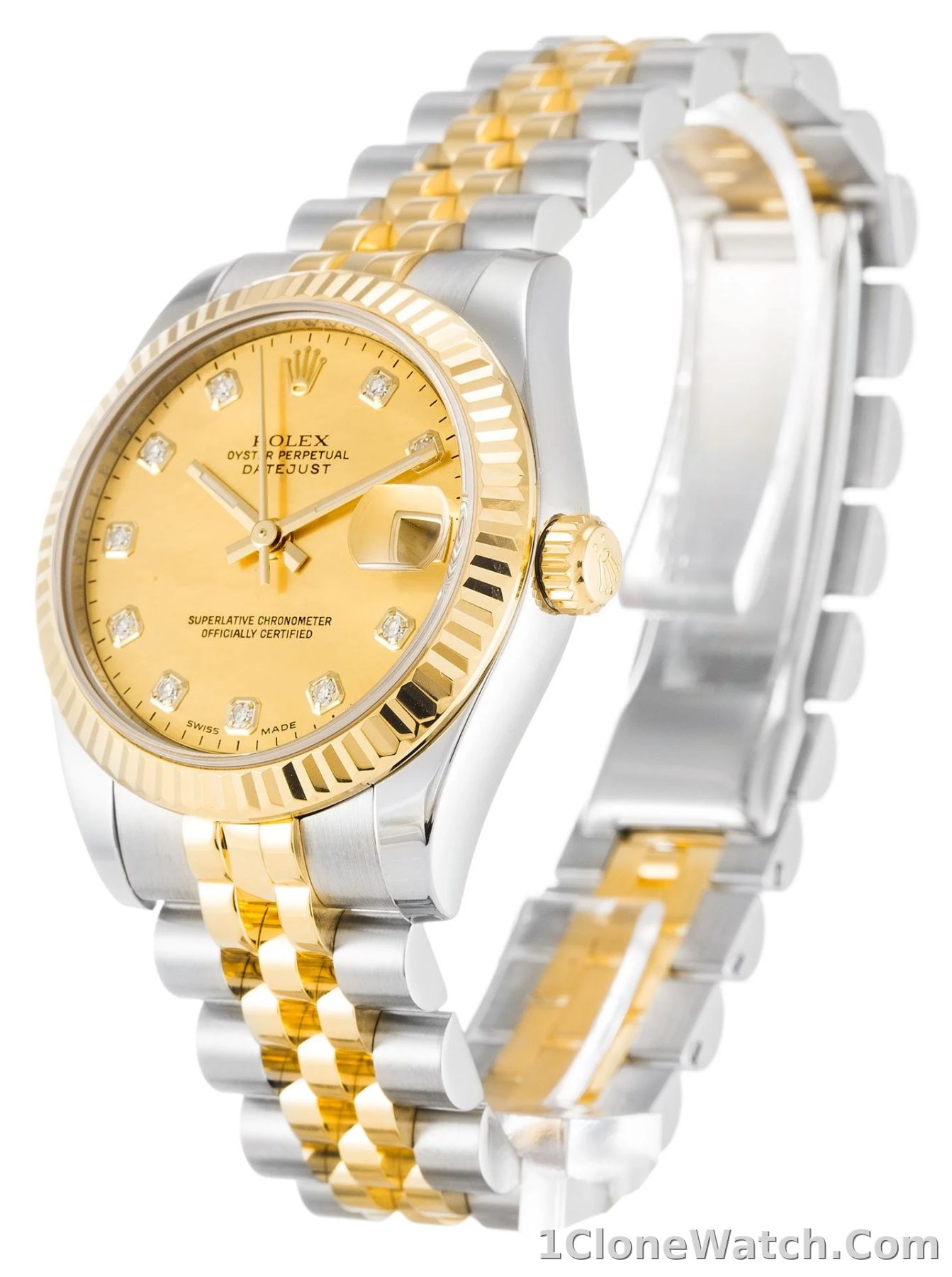 Rolex Lady-Datejust 31mm Champagne Dial 178273 - detail