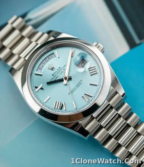 Rolex Day-Date 228396 Men’s 40mm Silver-tone Automatic - detail