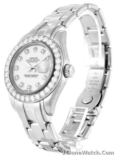 Rolex Pearlmaster 29mm White Dial 80299 - detail