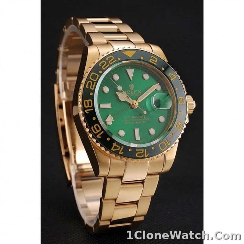 Superclone Rolex GMT-Master II 40mm Green Dial 116718LN - detail