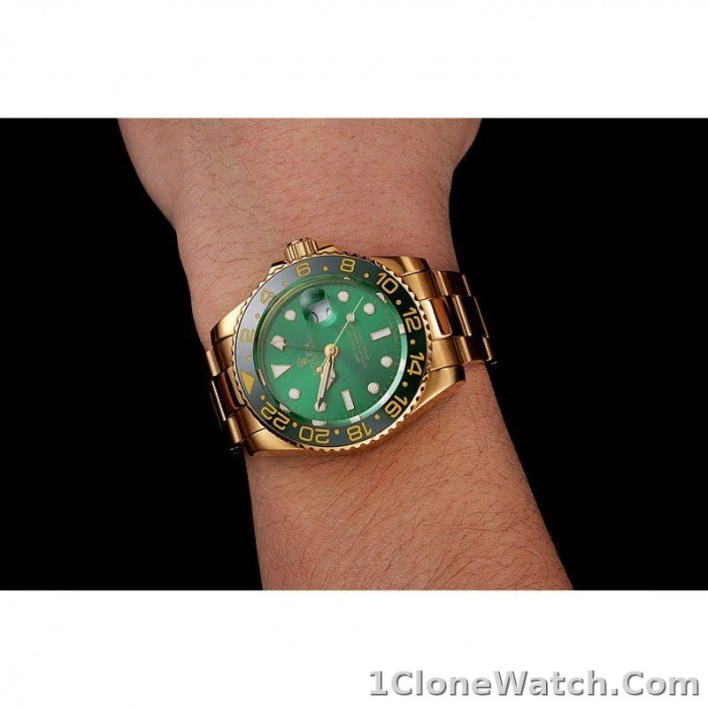 Superclone Rolex GMT-Master II 40mm Green Dial 116718LN - detail