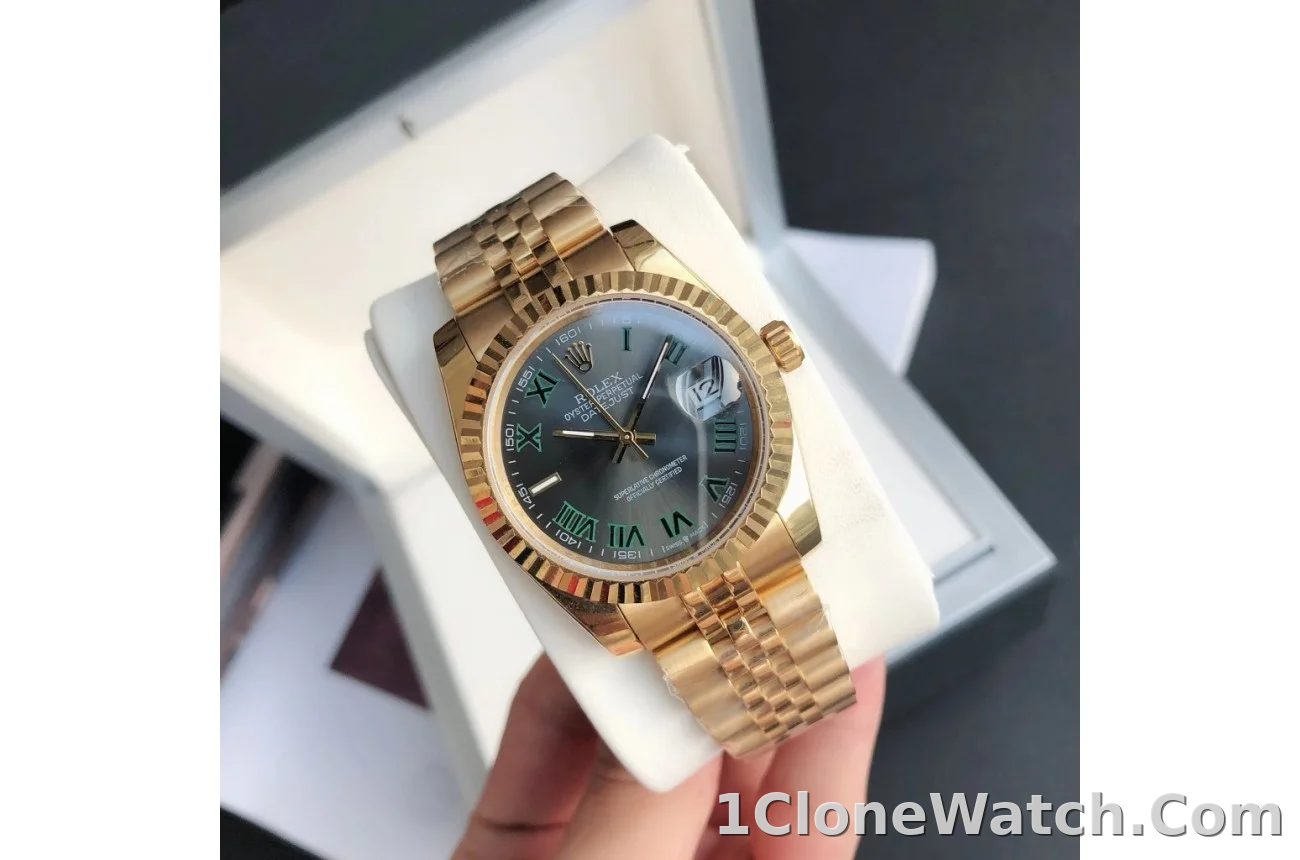 Couple Watches Rolex Datejust 36/28mm RG/RG Jubilee Bracelet - detail