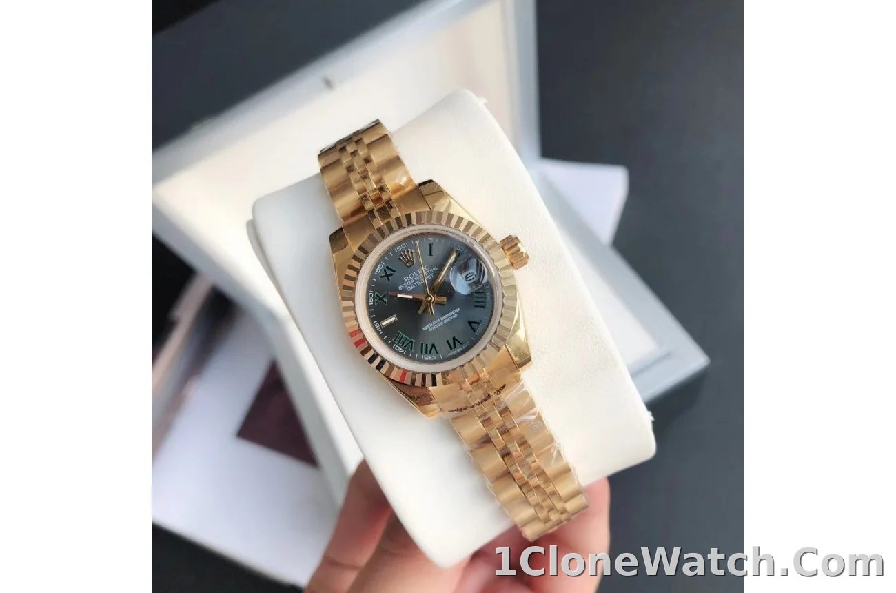 Couple Watches Rolex Datejust 36/28mm RG/RG Jubilee Bracelet - detail