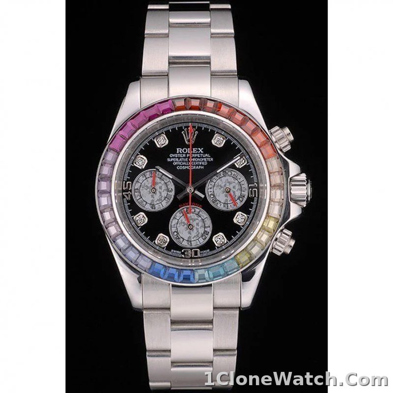 Rolex Daytona 39mm Black Dial 80250 - detail