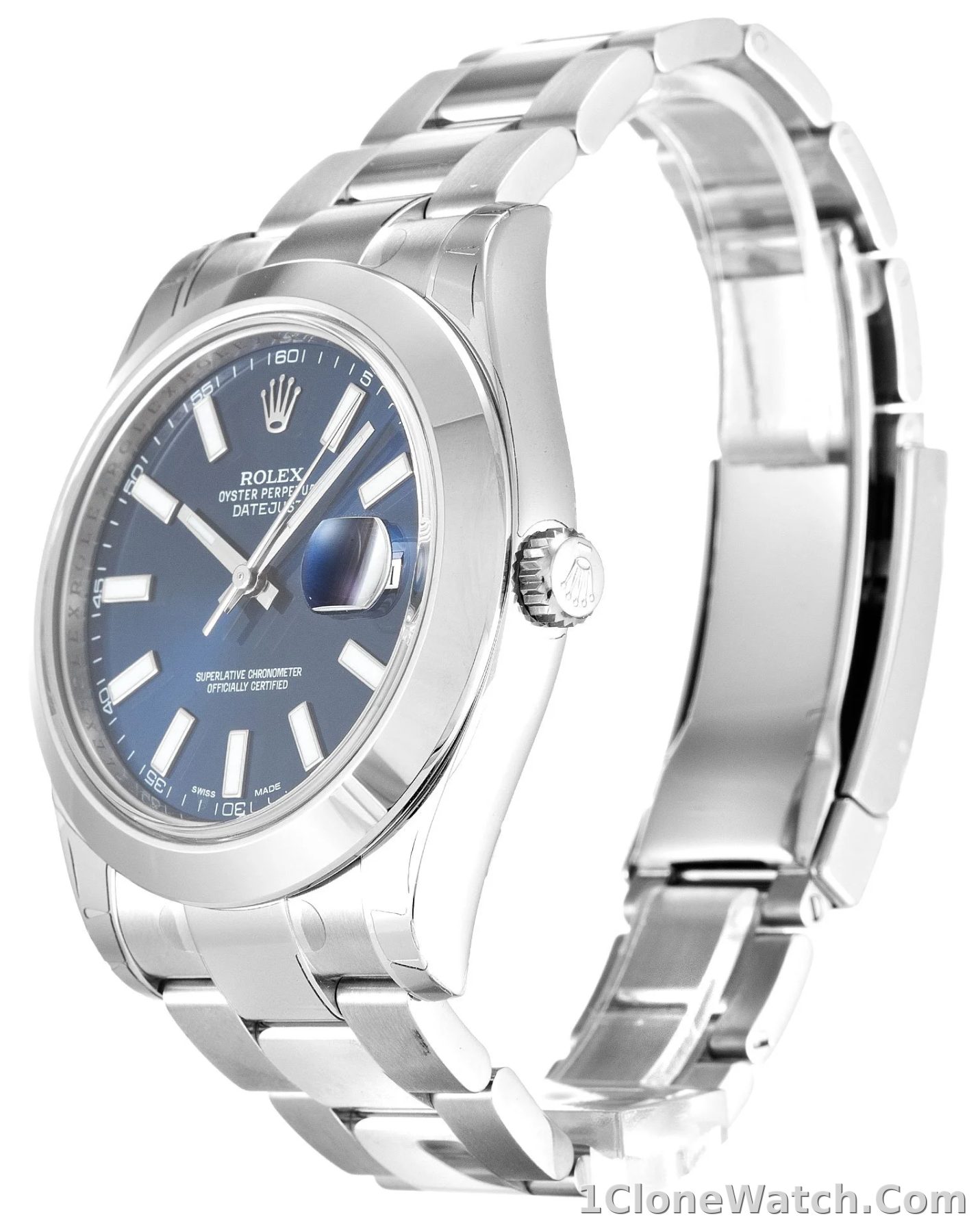 Rolex Datejust II 41mm Blue Dial 116300 - detail