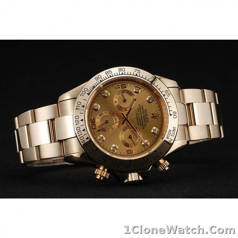 Rolex Daytona 39mm Gold Dial 1454245 - detail