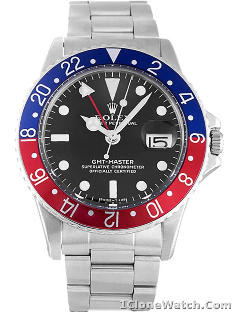 Rolex GMT-Master 40mm Black Dial 16710  Pepsi