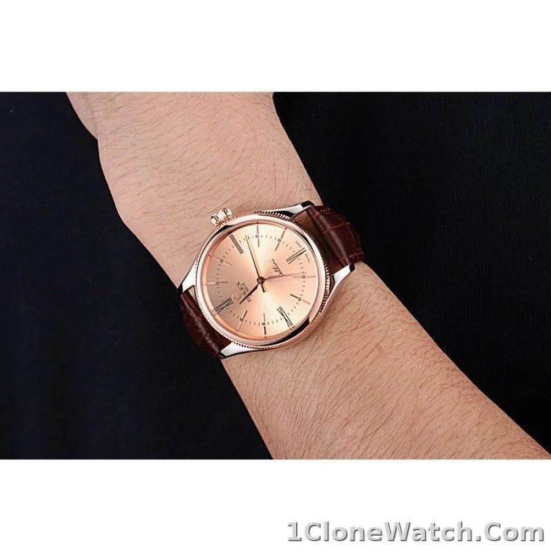 Rolex Cellini 40mm Orange Dial 622840 - detail