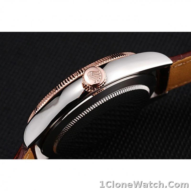 Rolex Cellini 40mm Orange Dial 622840 - detail