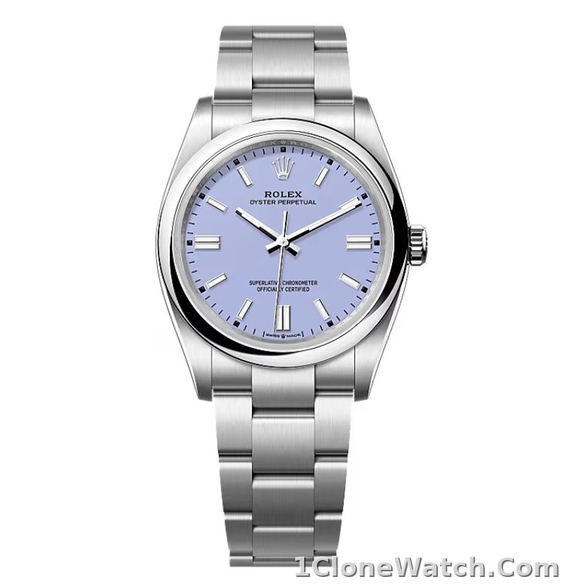 Superclone Rolex Oyster Perpetual 277200 Lavender Dial - detail