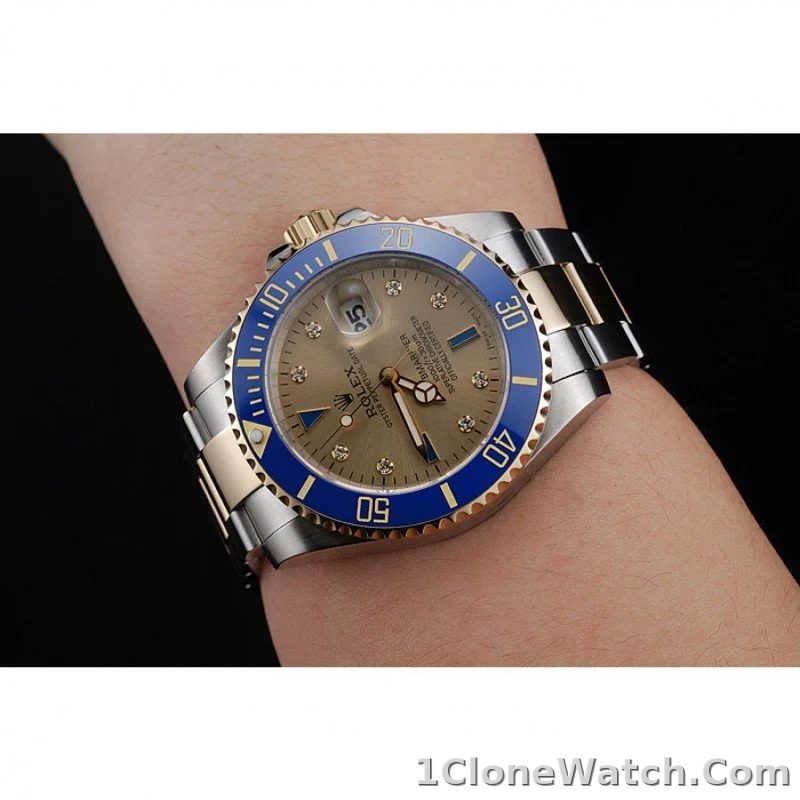 Rolex Submariner 42mm Gold Dial rl55 - detail