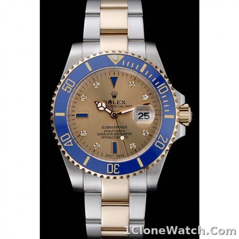 Rolex Submariner 42mm Gold Dial rl55 - detail