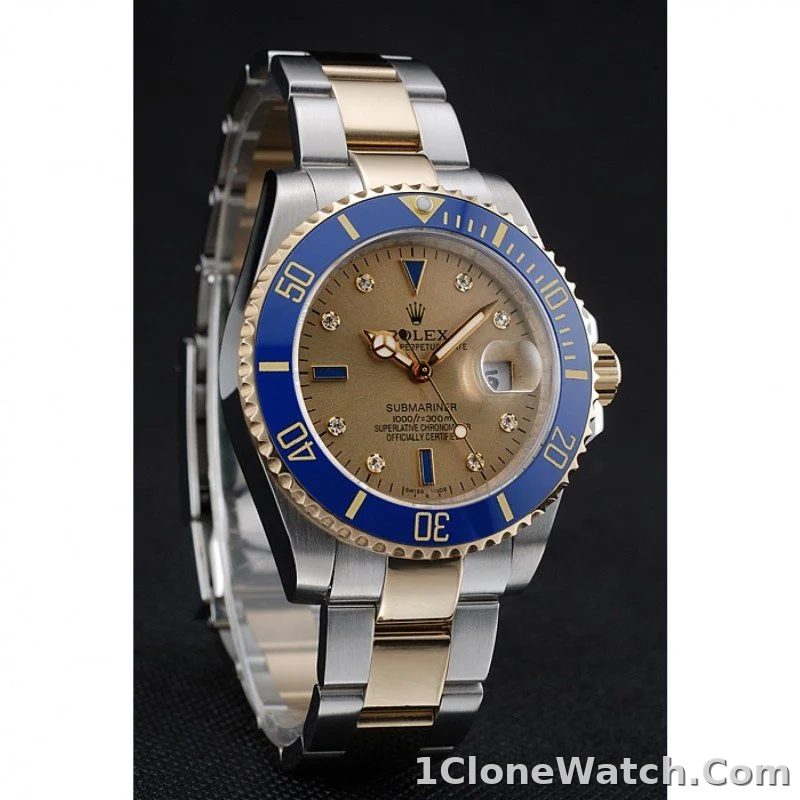 Rolex Submariner 42mm Gold Dial rl55 - detail