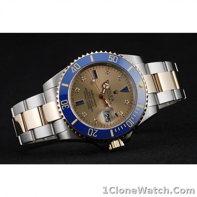 Rolex Submariner 42mm Gold Dial rl55 - detail