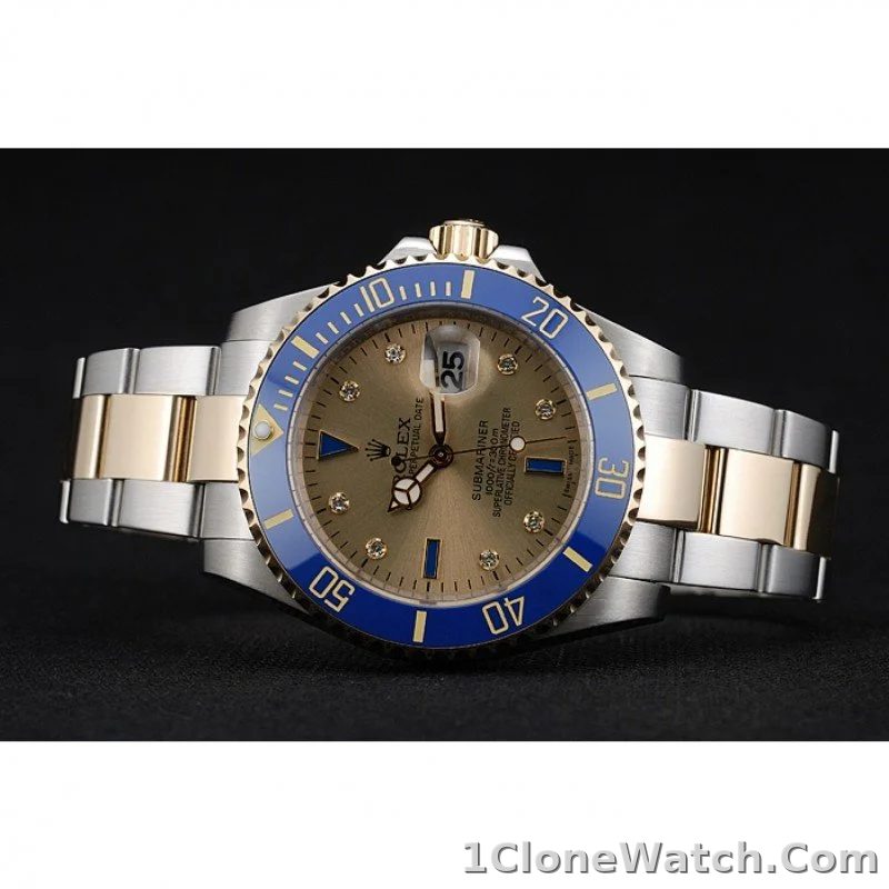Rolex Submariner 42mm Gold Dial rl55 - detail