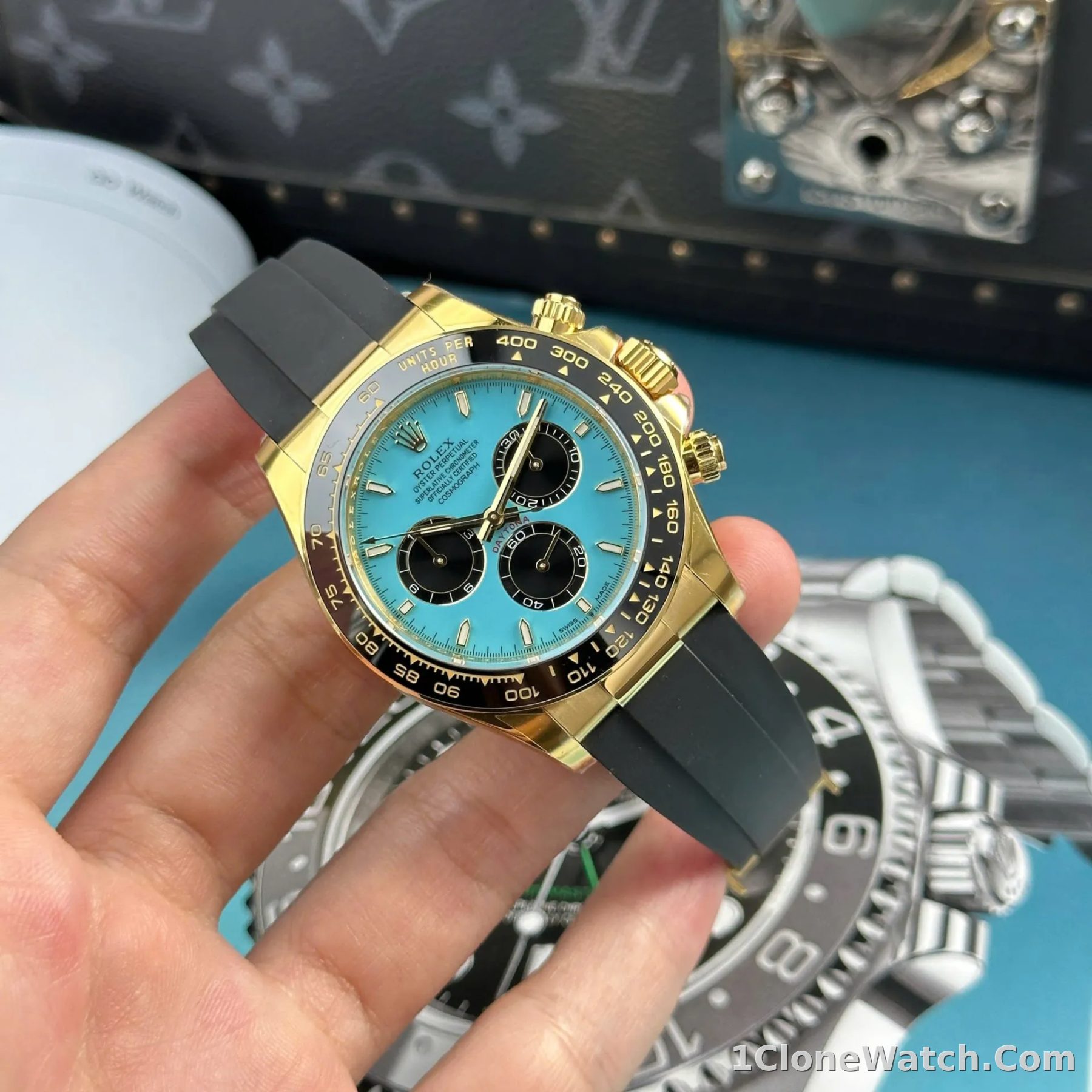 Superclone Rolex Daytona 40 mm 126518LN Tiffany Dial - detail