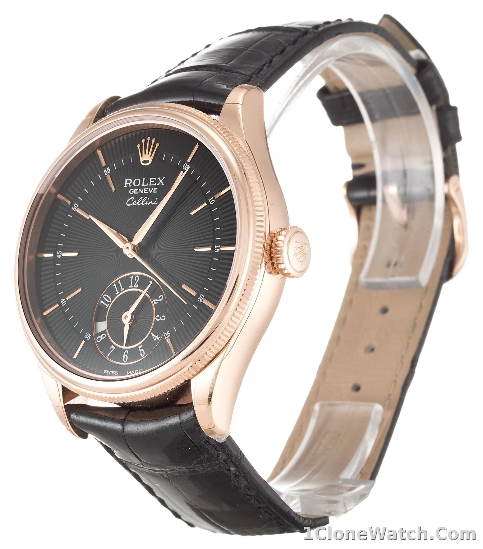 Rolex Cellini 39mm Black Dial 50525 - detail