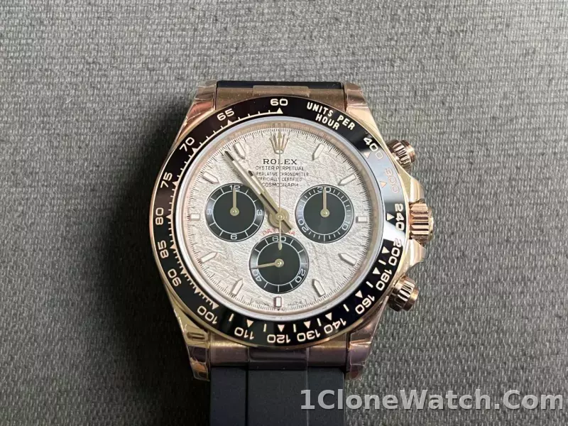 Superclone Rolex Daytona 40 mm 126515LN Meteorite Dial - detail