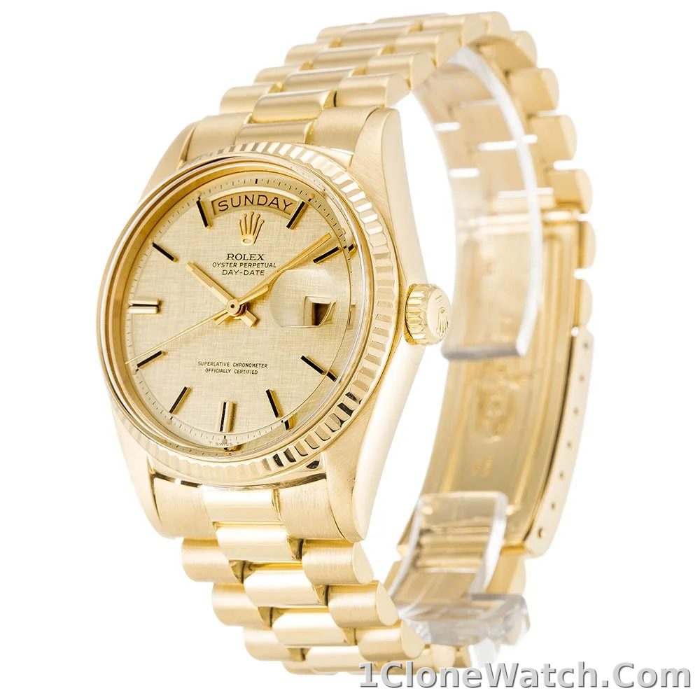 Rolex Day-Date 36mm Champagne Dial 1803 - detail