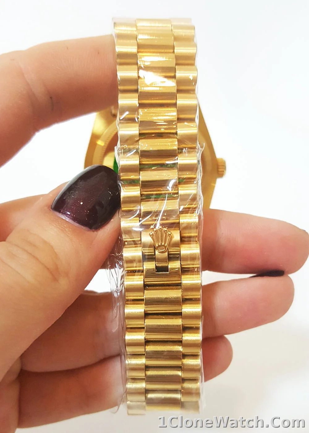 Rolex Day-Date 36mm Champagne Dial 1803 - detail