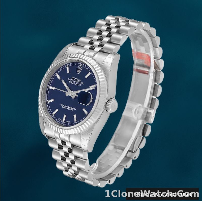 Rolex Datejust 116234BLSJ Men’s 36mm Watch Silver-tone - detail