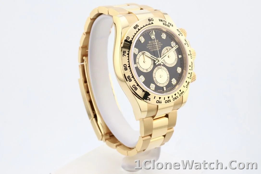 Superclone Rolex Daytona 40 mm Bright black Dial 126508 - detail