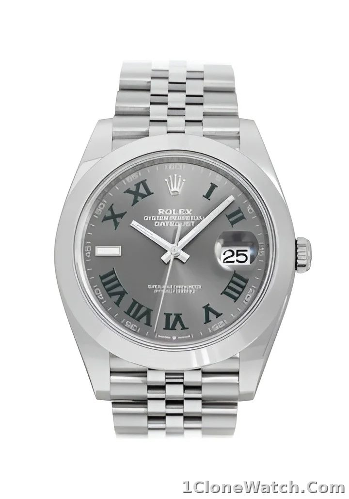 Superclone Rolex Datejust 41mm Rhodium Dial 126300  Wimbledon  Jubilee