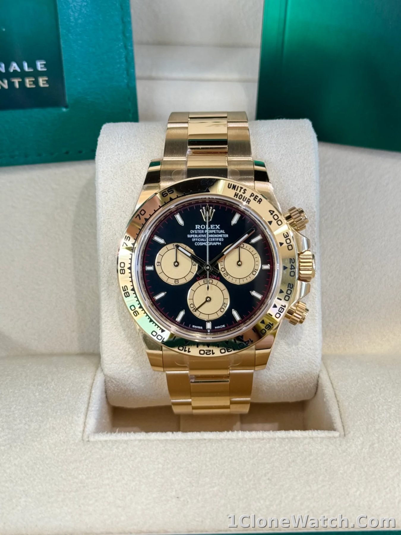 Superclone Rolex Daytona 40 mm Black Dial 126508 - detail