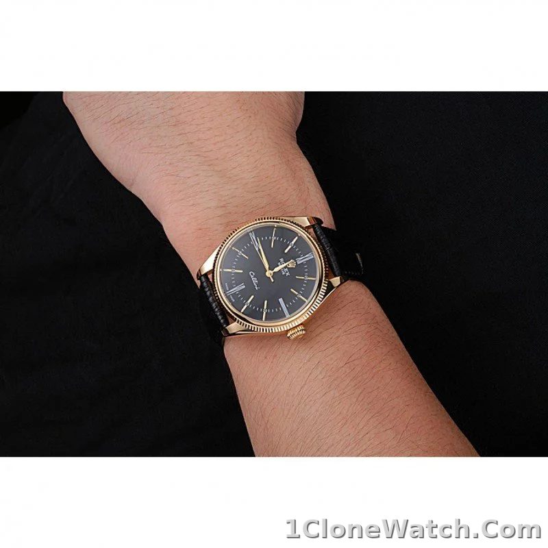 Rolex Cellini 40mm Black Dial 622832 - detail
