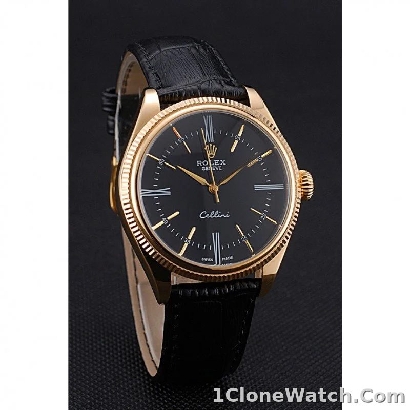 Rolex Cellini 40mm Black Dial 622832 - detail