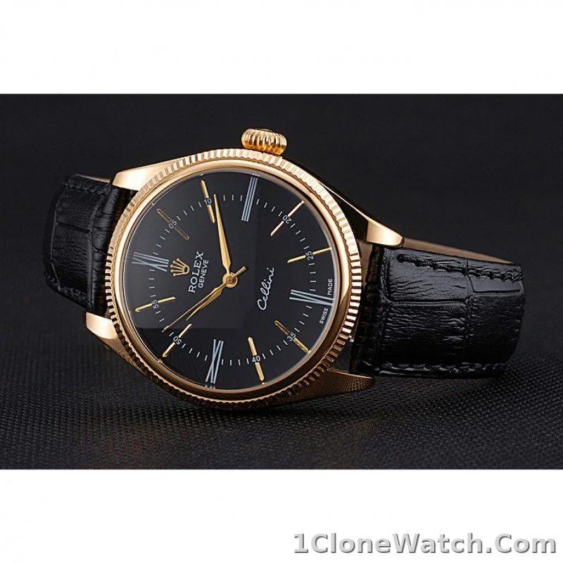 Rolex Cellini 40mm Black Dial 622832 - detail