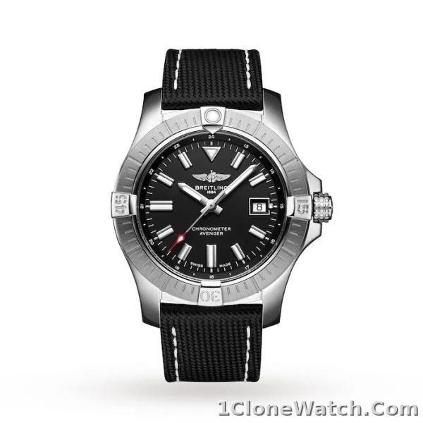 Breitling Avenger Men Automatic Black Fabric Watch A17318101B1X2