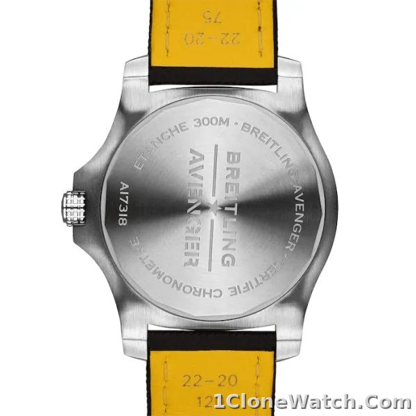 Breitling Avenger Men Automatic Black Fabric Watch A17318101B1X2 - detail